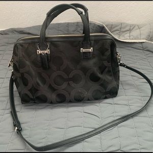 Black coach handbag